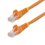 1M CAT 5E ORANGE SNAGLESS/ETHERNET RJ45 CABLE MALE TO MALE_1