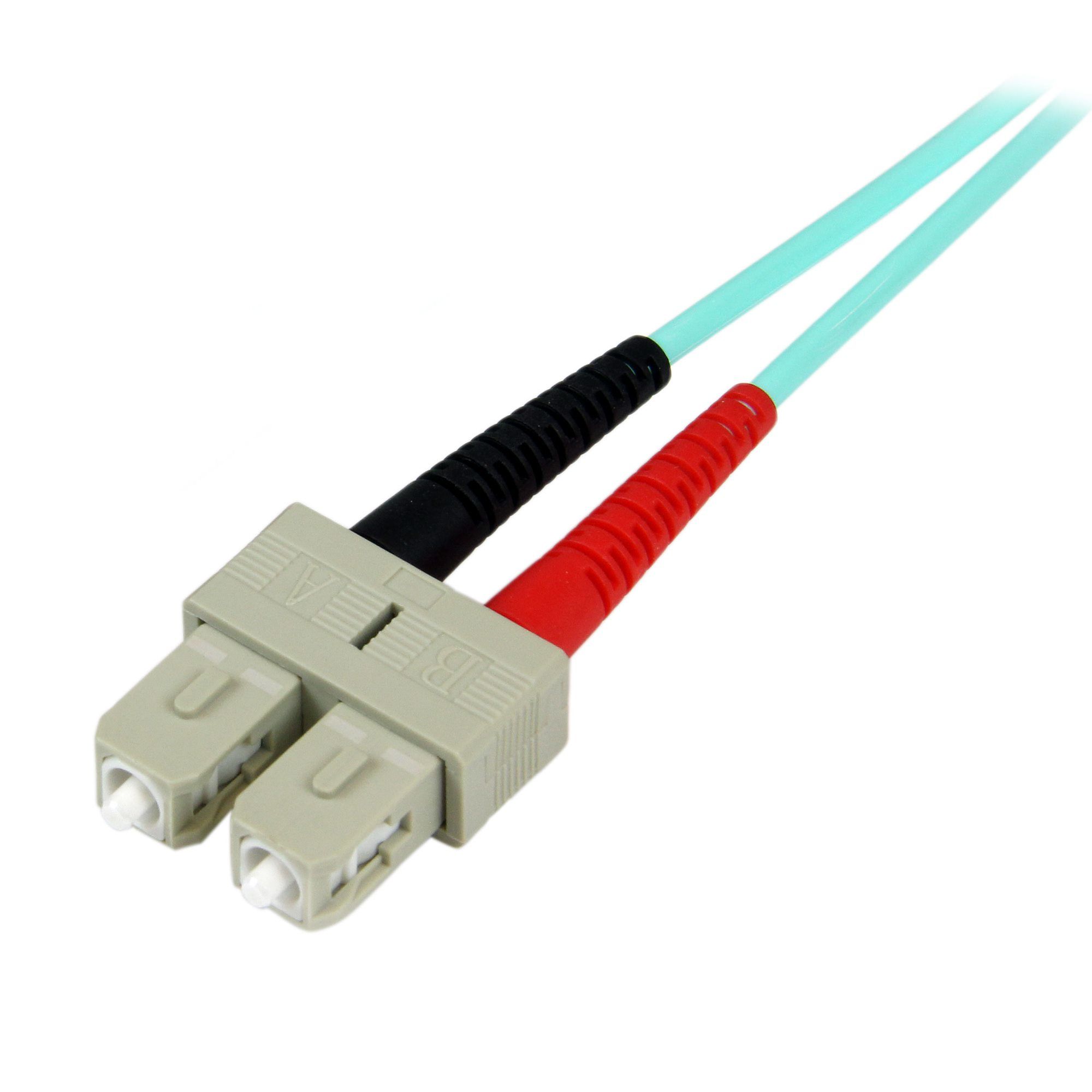 2M AQUA FIBER PATCH CABLE/._2