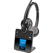 Poly Savi 8420 Office Stereo Microsoft Teams Certified DECT 1880-1900 MHz Headset EMEA - INTL English Loc  Euro plug_1