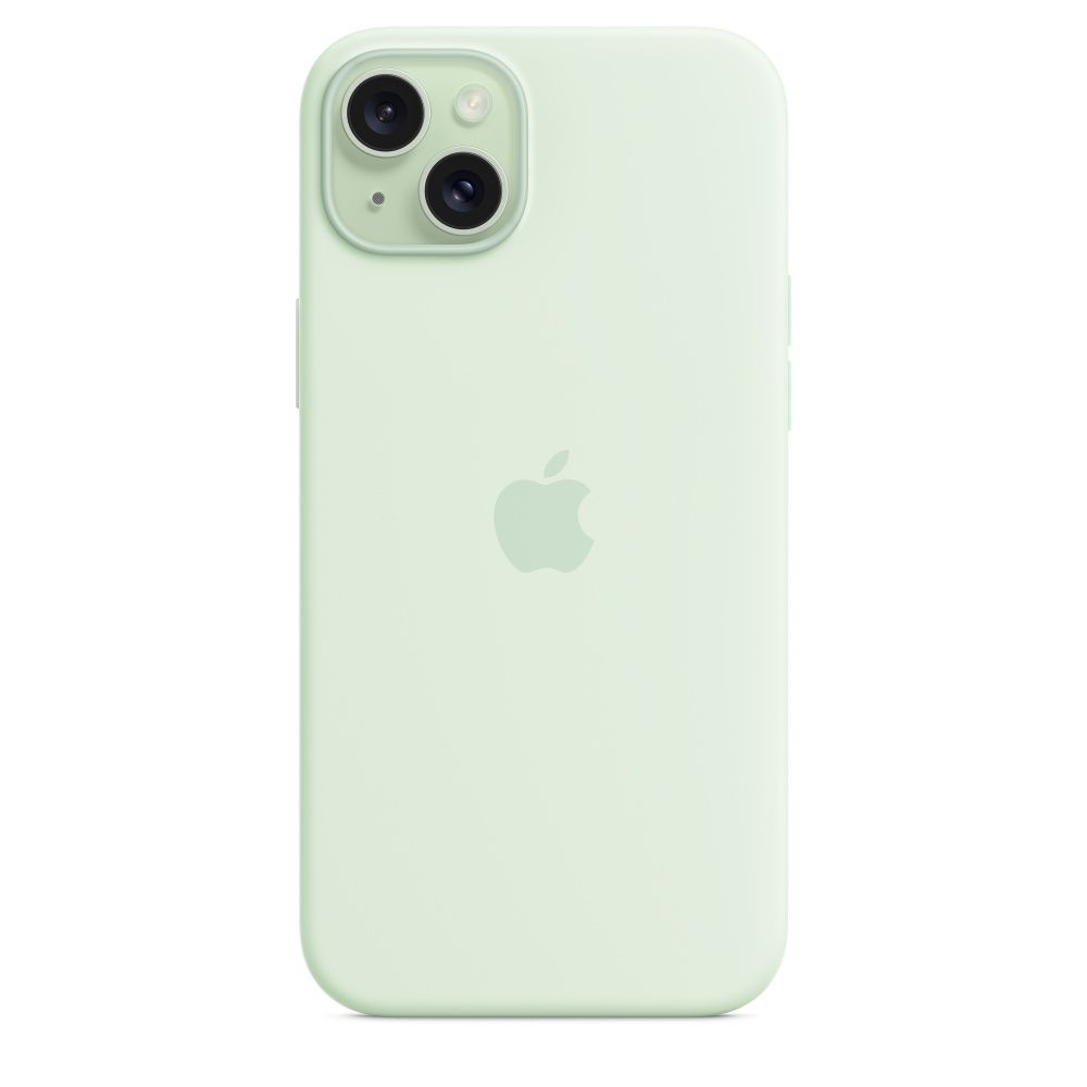 IPHONE 15 PLUS SILICONE CASE/WITH MAGSAFE SOFT MINT_4