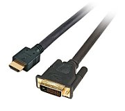 2M HDMI DVI -D 24+1 CABLE GOLD/M/M FULL HD BLACK_1