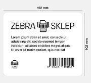 Label, Paper, 152x102mm; Direct Thermal, Z-PERFORM 1000D, Uncoated, Permanent Adhesive, 76mm Core_1