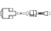 KIT ACC QLn/ZQ6 Serial Cable, 6' (with strain relief) PC-DB9_1