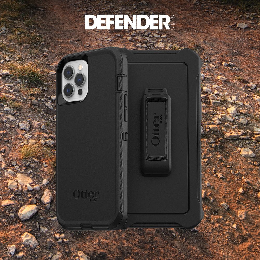 OTTERBOX DEFENDER IPHONE 12 //IPHONE 12 PRO BLACK_12