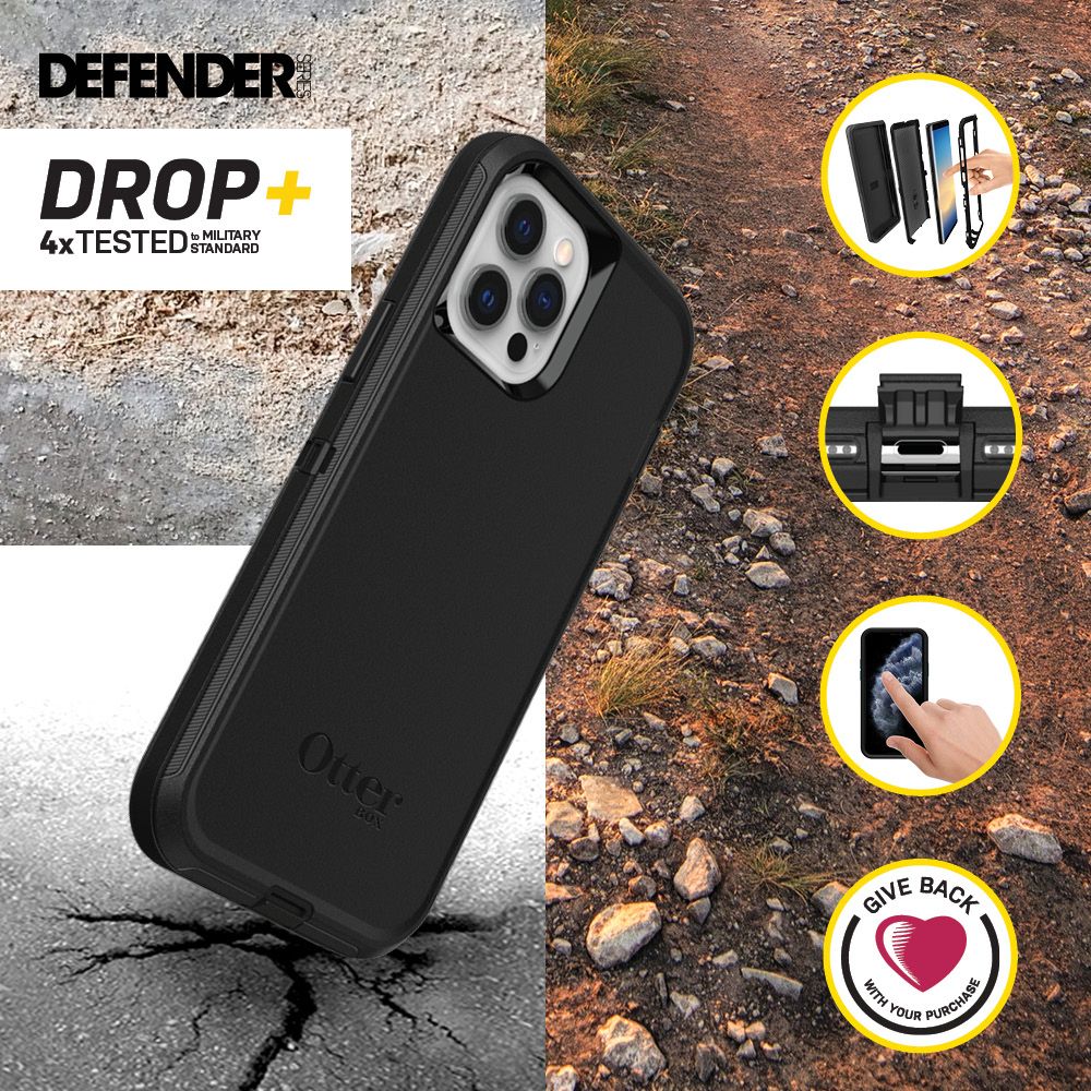 OTTERBOX DEFENDER IPHONE 12 //IPHONE 12 PRO BLACK_13