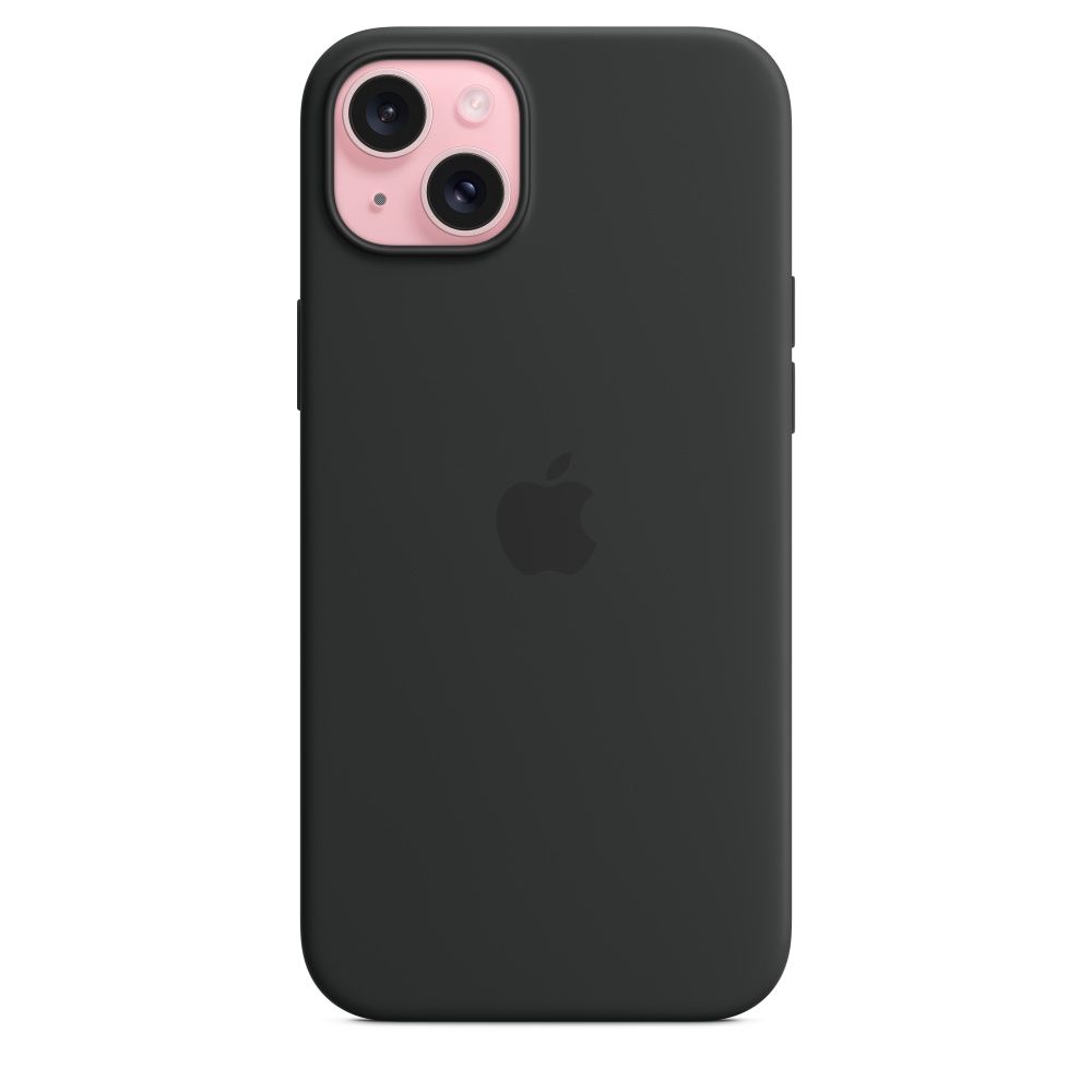 IPHONE 15 PLUS SILICONE CASE/WITH MAGSAFE - BLACK_2