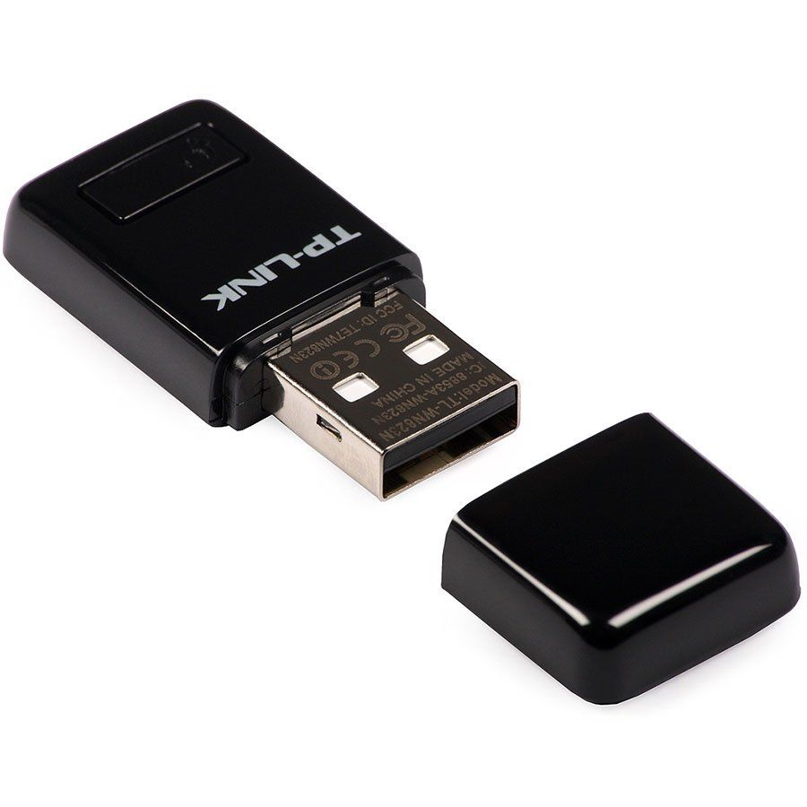 ADAPTOR RETEA TP-LINK wireless,  Mini, de la 1 port USB2.0 la 1 antena interna,  300Mbps, 2.4GHz, 