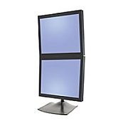 DS100 SERIE 2X LCD FREESTAND/BLACK 28IN VERTICAL HIGHT 2 CLAM_1