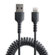 USB TO LIGHTNING CABLE - 1M/(3.3FT) COILED CABLE BLACK_3