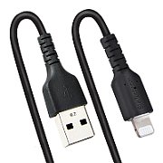 USB TO LIGHTNING CABLE - 1M/(3.3FT) COILED CABLE BLACK_5