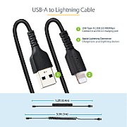 USB TO LIGHTNING CABLE - 1M/(3.3FT) COILED CABLE BLACK_8