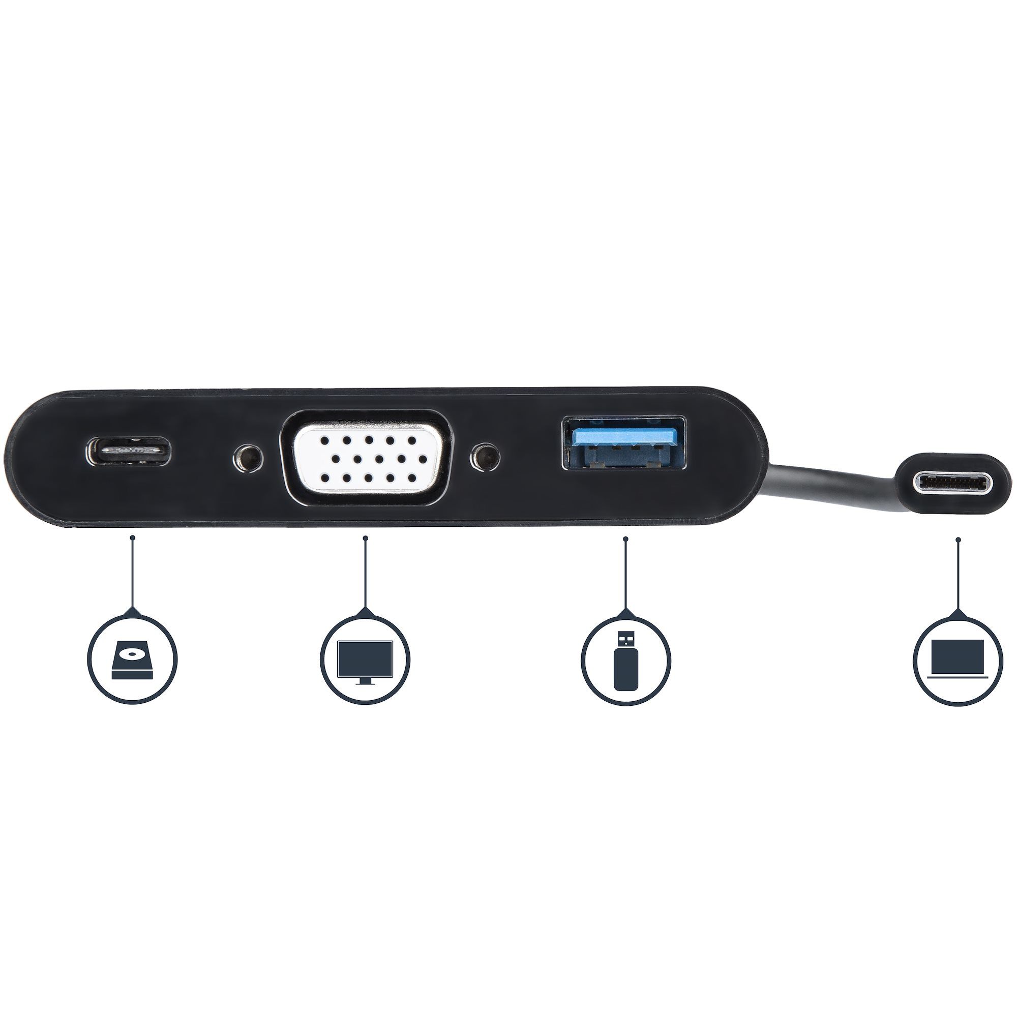 USB-C TO VGA ADAPTER WITH PD/PD + USB PORT - USB-C ADAPTER_4