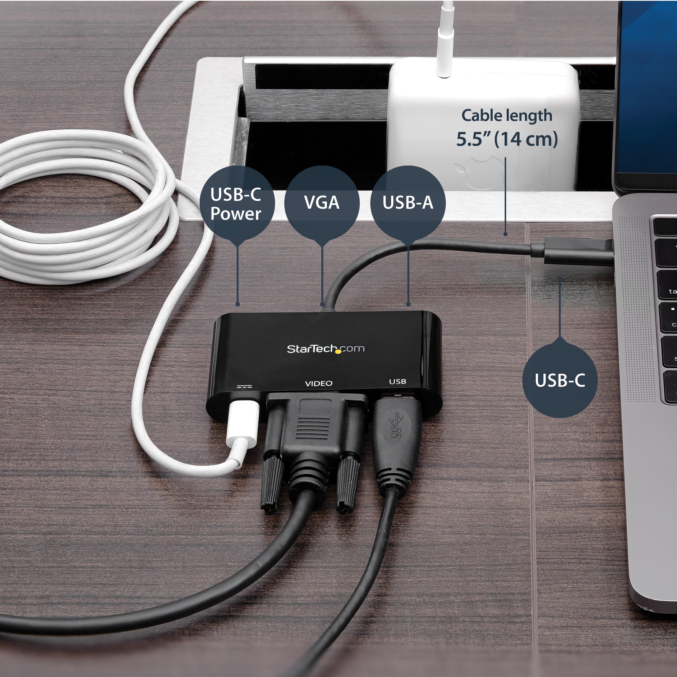 USB-C TO VGA ADAPTER WITH PD/PD + USB PORT - USB-C ADAPTER_8