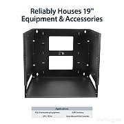 8U WALL-MOUNT RACK WITH SHELF/._11