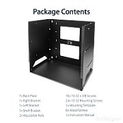 8U WALL-MOUNT RACK WITH SHELF/._13