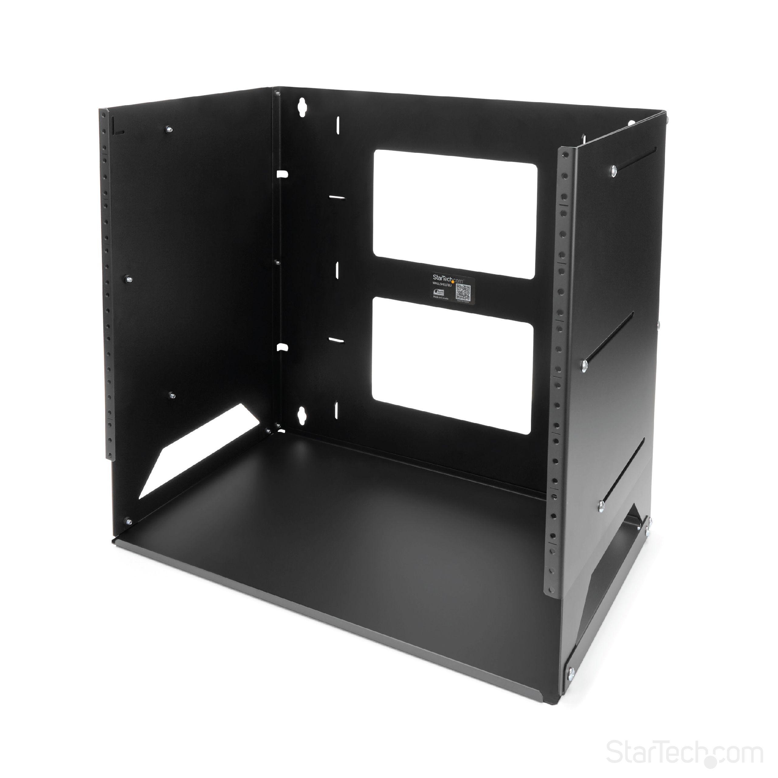 8U WALL-MOUNT RACK WITH SHELF/._8