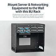 8U WALL-MOUNT RACK WITH SHELF/._9