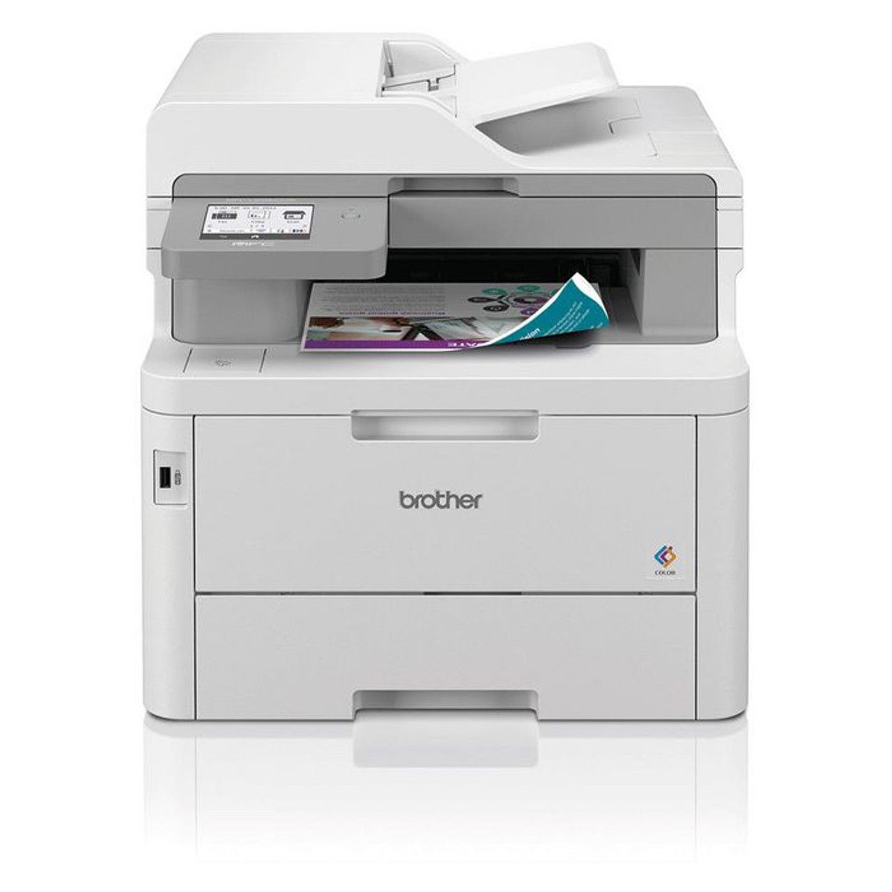 Imprimanta multifunctionala laser color Brother MFC-L8390CDW, A4, duplex, ADF, USB 2.0, Wi-Fi, NFC, 30 ppm negru, 30 ppm color
