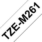 TZE-M261 LAMINATED TAPE/36MM 8M WHITE MATT/BLACK_1