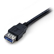 2M BLACK USB 3.0 MALE TO FEMALE/USB 3.0 EXTENSION CABLE A TO A_3