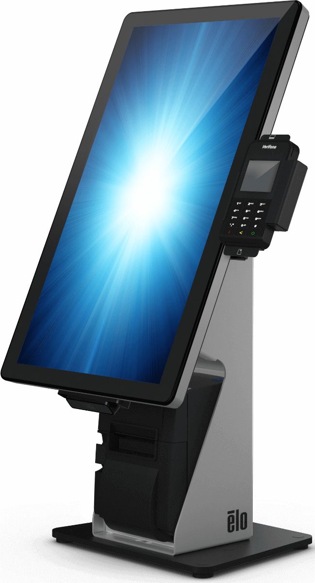 Wallaby self-service countertop stand, compatible with 15-inch or 22-inch Android I-Series 4 and Eps_4