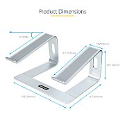 LAPTOP STAND FOR DESK 5KG/11LB/FOR LAPTOP - ANGLED - 5KG_15