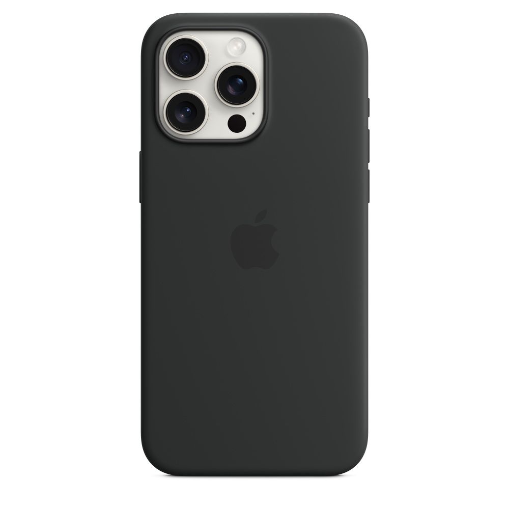 IPHONE 15 PRO MAX SILICONE CASE/WITH MAGSAFE - BLACK_3