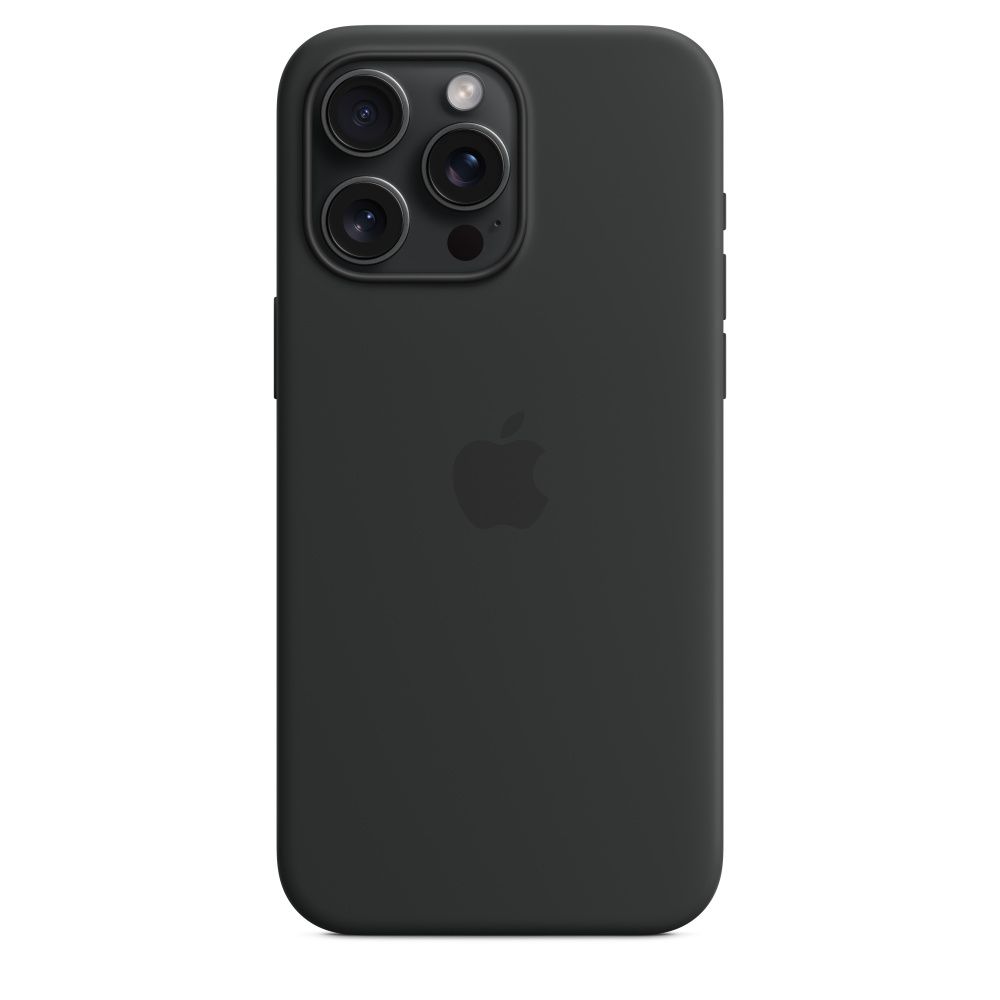 IPHONE 15 PRO MAX SILICONE CASE/WITH MAGSAFE - BLACK_4