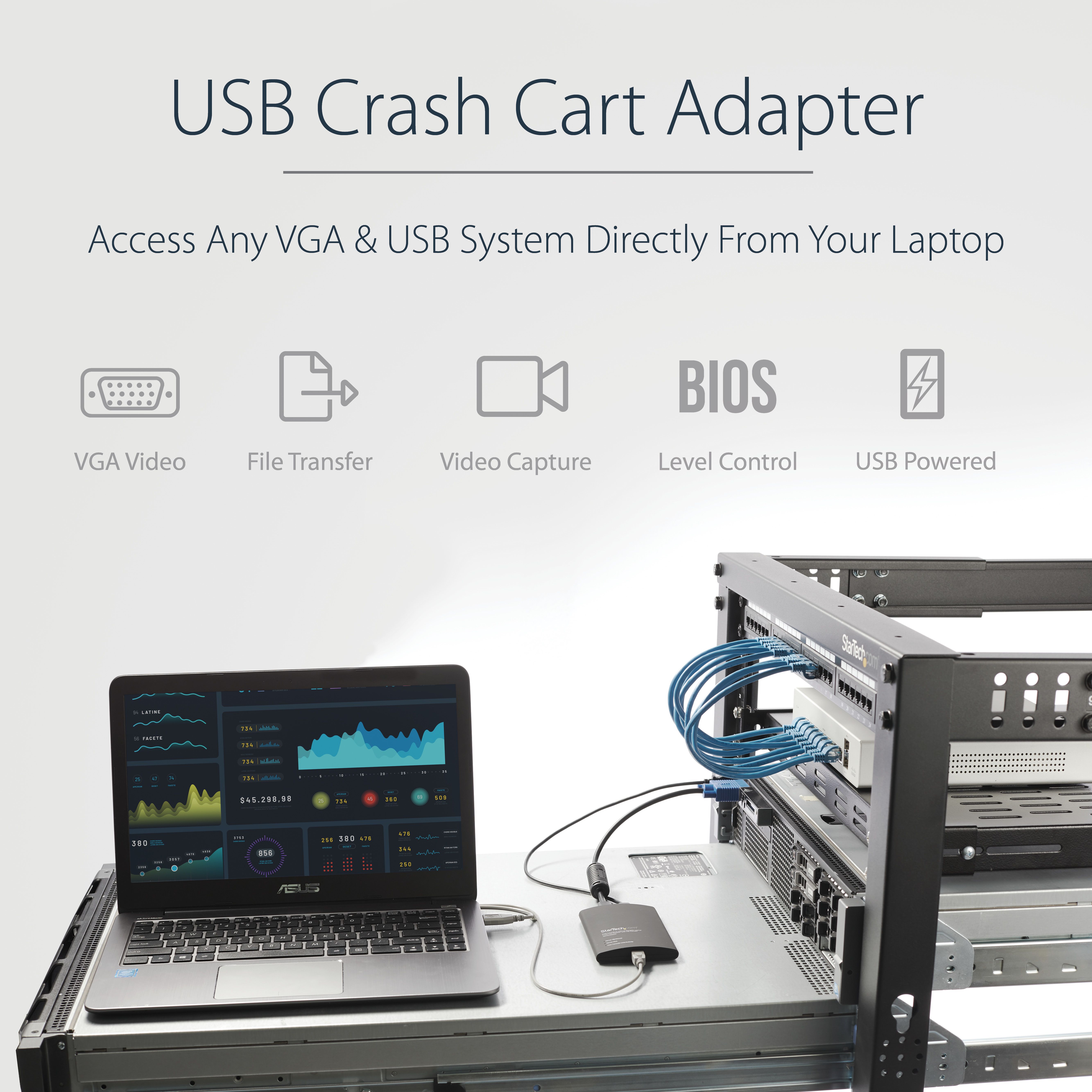 KVM USB CRASH CART W FILE XFER/._9