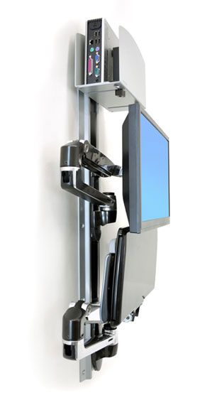 LX WALLMOUNT SYSTEM W/CPU HOLD/MED SILV CPU HOLD 32IN 2.3-11KG_4