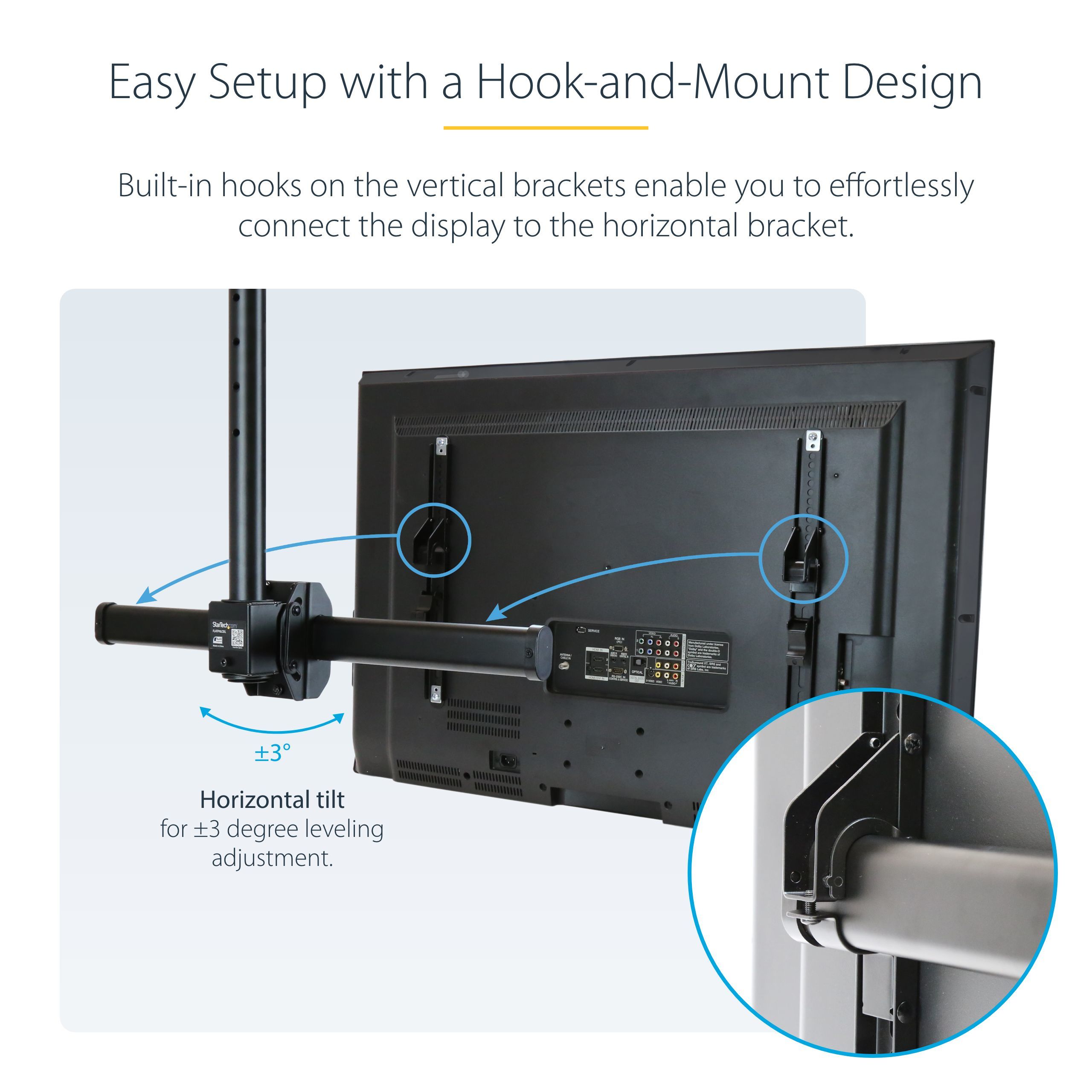 CEILING TV MOUNT - STEEL/._14