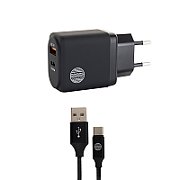 WALL CHARGER 1 USB + 1 USBC EU/PORT 30W_1