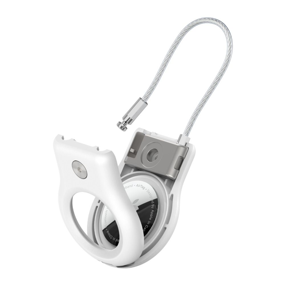 SECURE HOLDER W/ WIRE LOOP/F/ APPLE AIRTAG WHITE_3