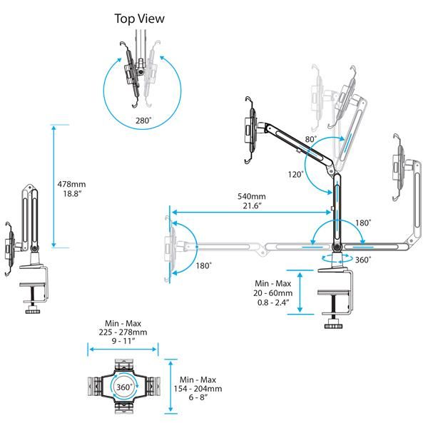 TABLET STAND F. DESK/9-11IN TABLETS 360_5