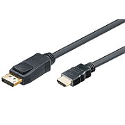 2M DP HDMI CABLE M-M BLACK/M/M GOLD FULL HD_1