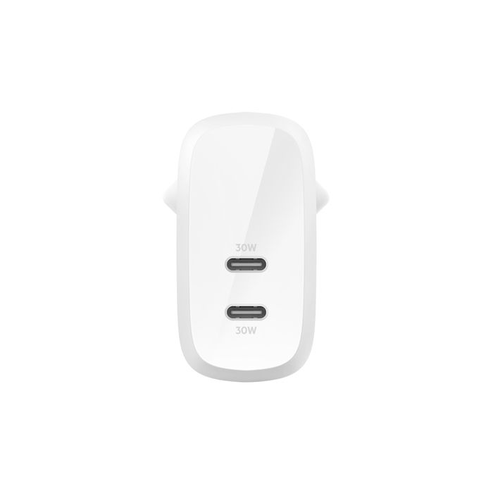 60W DUAL USB-C CHARGER WITH/POWER DELIVER WHITE_2