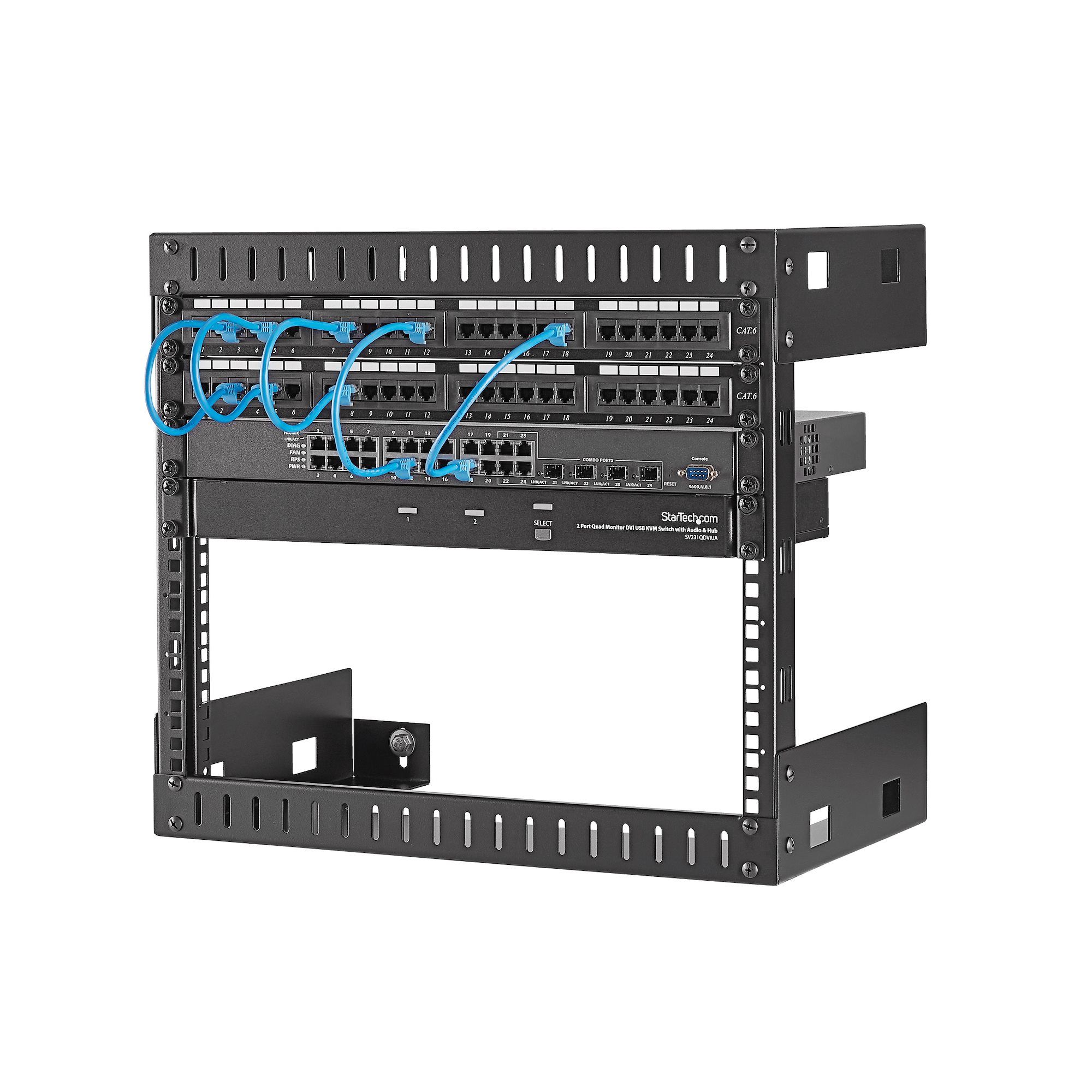 8U OPEN FRAME EQUIPMENT RACK/._2