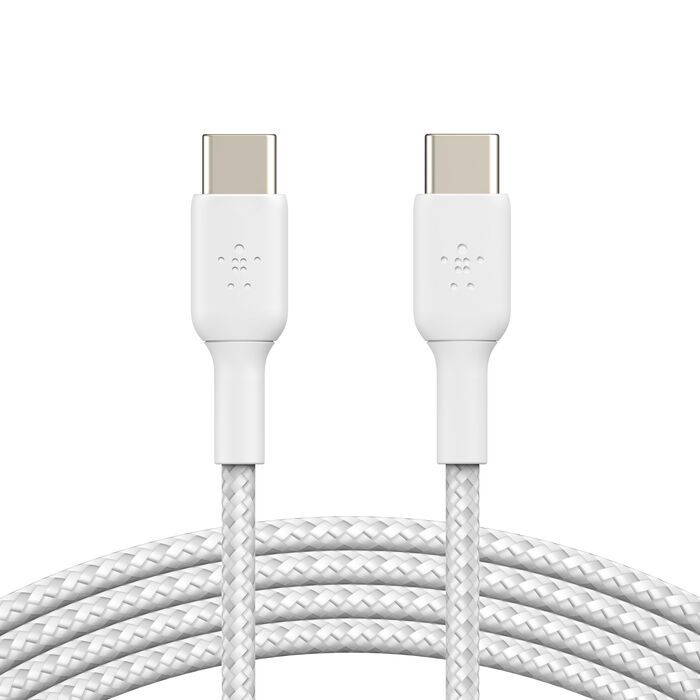 USB-C TO USB-C BRAIDED PVC/WHITE 2M TWIN PACK_2