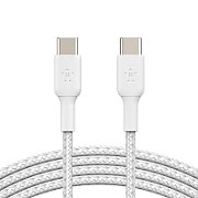 USB-C TO USB-C BRAIDED PVC/WHITE 2M TWIN PACK_2