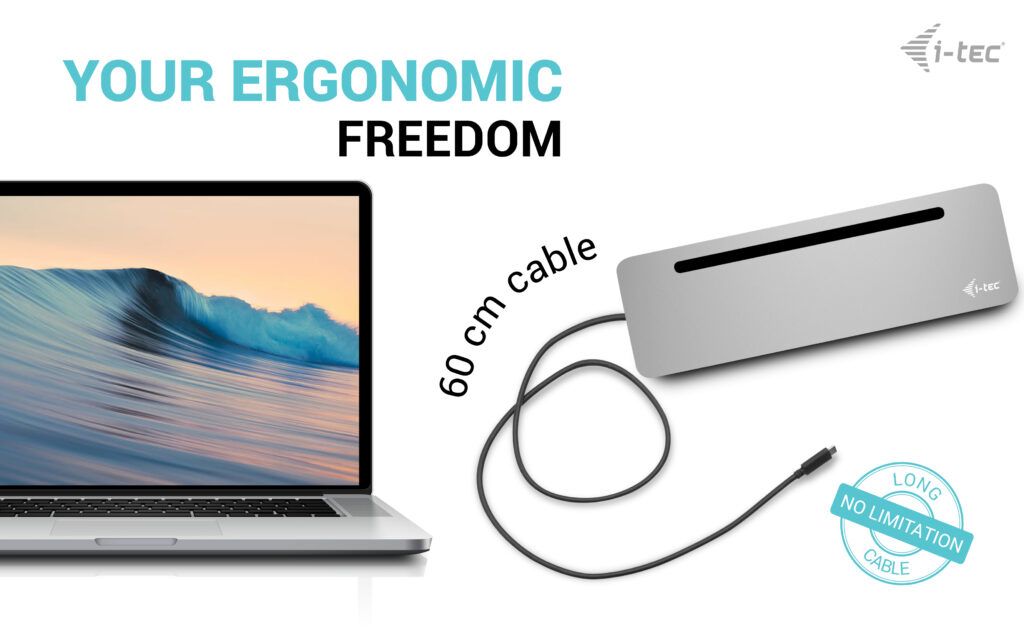 I-TEC USB-C ERGO 3X LCD DOCK/METAL ERGONOMIC 4K DOCK PD 100 W_7