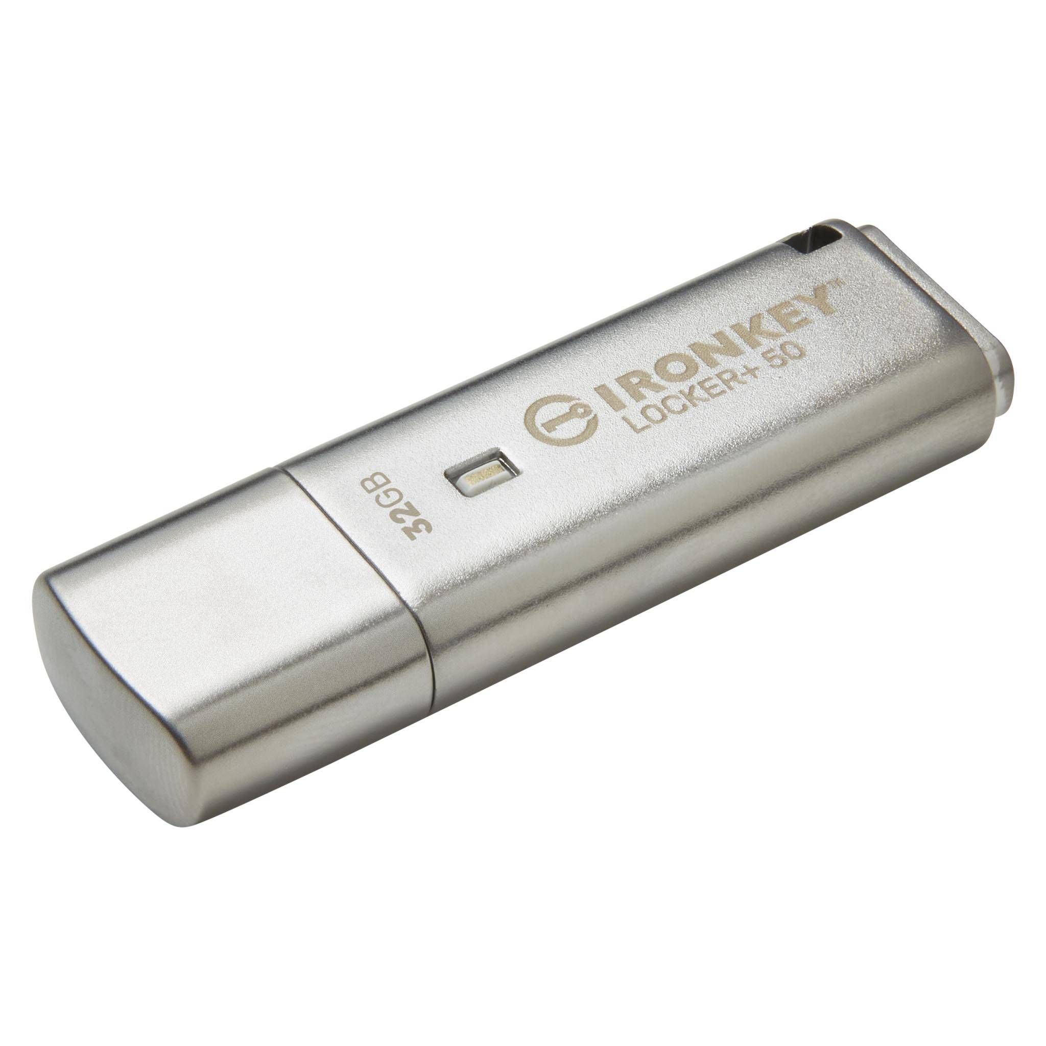 32GB USB 3.2 IRONKEY LOCKER+ 50/AES USB W/256BIT ENCRYPTION_2