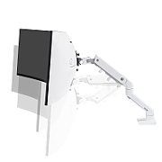 HX DESK MONITOR ARM/WITH HD PIVOT WHITE_3