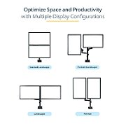 DESK MOUNT DUAL MONITOR ARM/._13