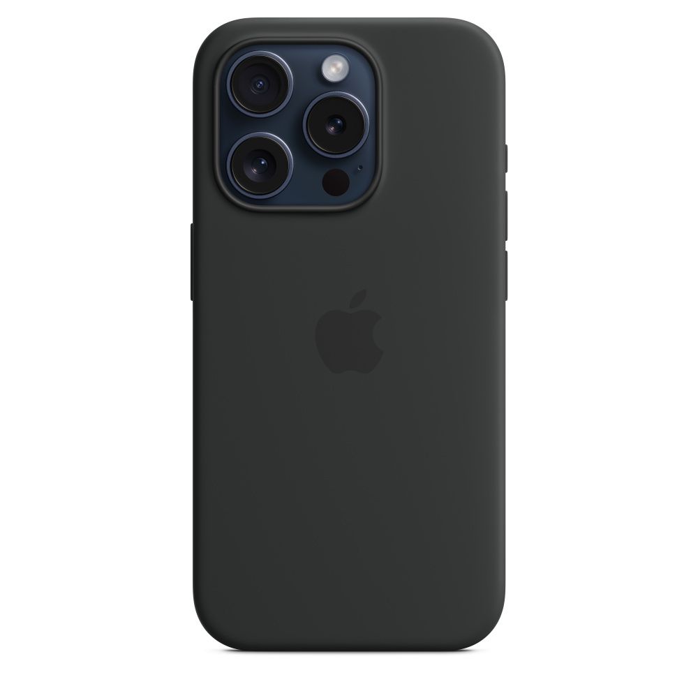 IPHONE 15 PRO SILICONE CASE/WITH MAGSAFE - BLACK_2