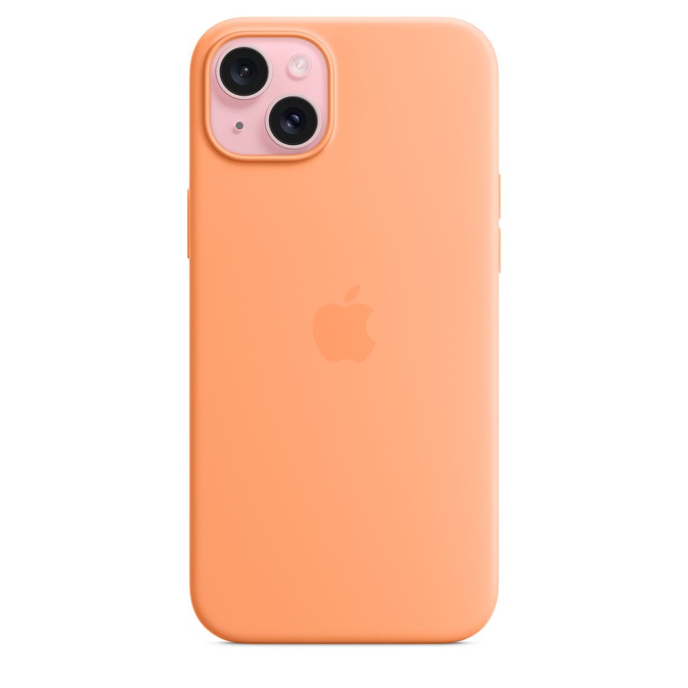 IPHONE 15 PLUS SILICONE CASE/WITH MAGSAFE - ORANGE SORBET_2