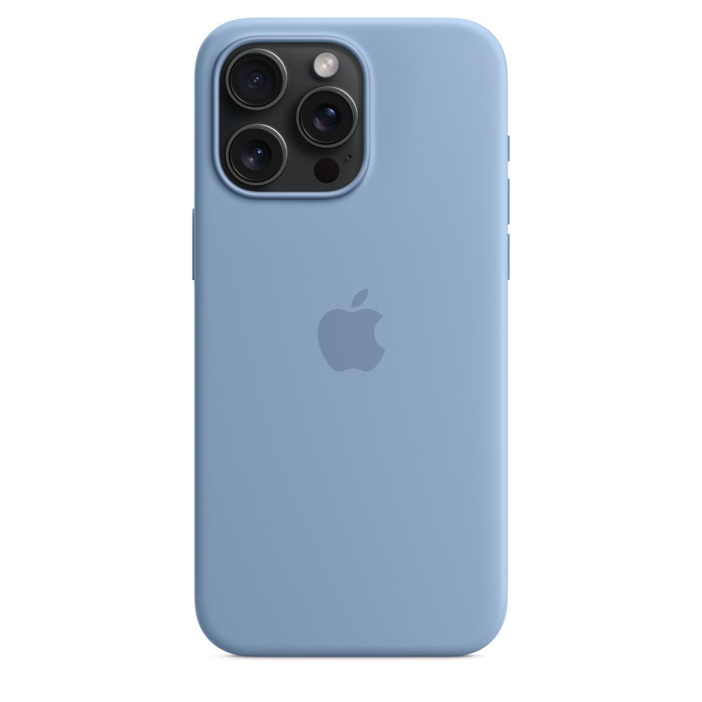 IPHONE 15 PRO MAX SILICONE CASE/WITH MAGSAFE - WINTER BLUE_4