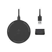 10W WIRELESS CHARGING PAD/MICROUSBCABLE W/POWER SUPP BLACK_1