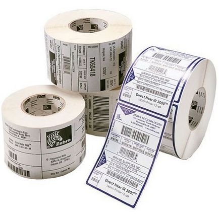 LABEL, POLYPROPYLENE, 102X102MM; THERMAL TRANSFER, 8000T BLOOD BAG, PERMANENT ADHESIVE, 25MM CORE_2