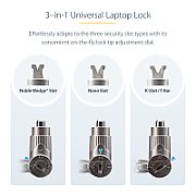 UNIVERSAL LAPTOP LOCK 3-IN-1/LOCKING SECURITY CABLE_9