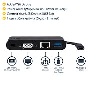 USB C VGA MULTIPORT ADAPTER/USB PD CHARGING 60W USB 3.0 GBE_7